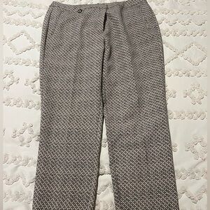 Adrianna Papell Monochrome Geometric Trousers